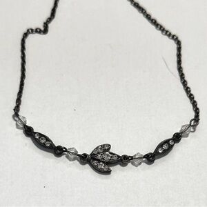 Elegant Black and Silver Necklace